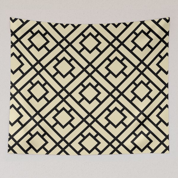 Item preview, Yellow and Black Tessellation Line Pattern 24 Pairs 2022 Popular Color Pale Moon OC-108 - Colour Trends - Shade - Hue designed and sold by ColorOfTheYears.