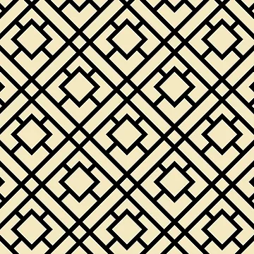 Vorschaubild zum Design Yellow and Black Tessellation Line Pattern 24 Pairs 2022 Popular Color Pale Moon OC-108 - Colour Trends - Shade - Hue von ColorOfTheYears