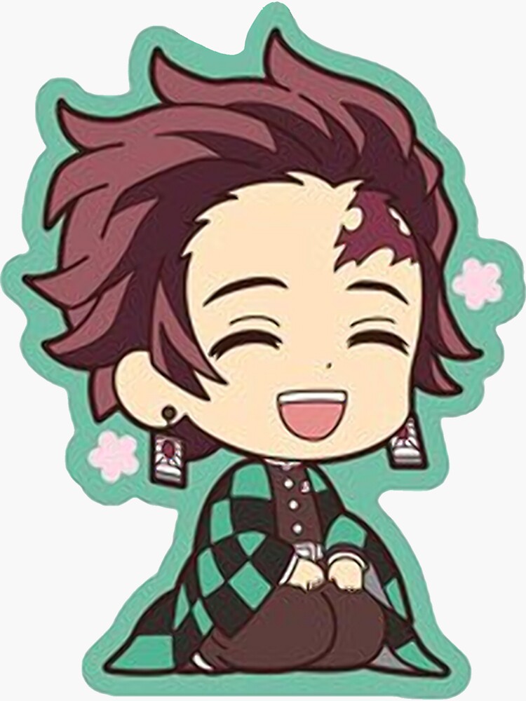 "chibi tanjiro" Sticker by yanncito | Redbubble