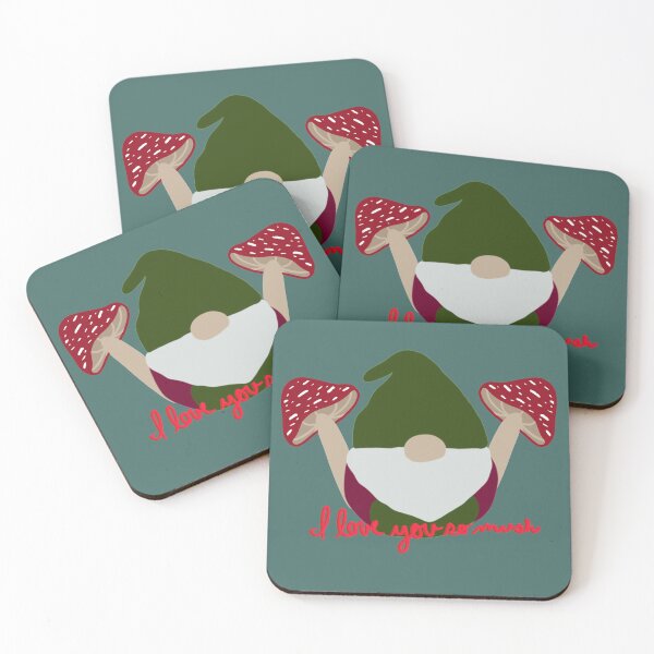 Item preview, Gnome and Mushrooms  designed and sold by KaitLouise.