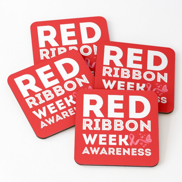 Item preview, I Wear Red for Red Ribbon Week  Peace Love  designed and sold by Norstyle.