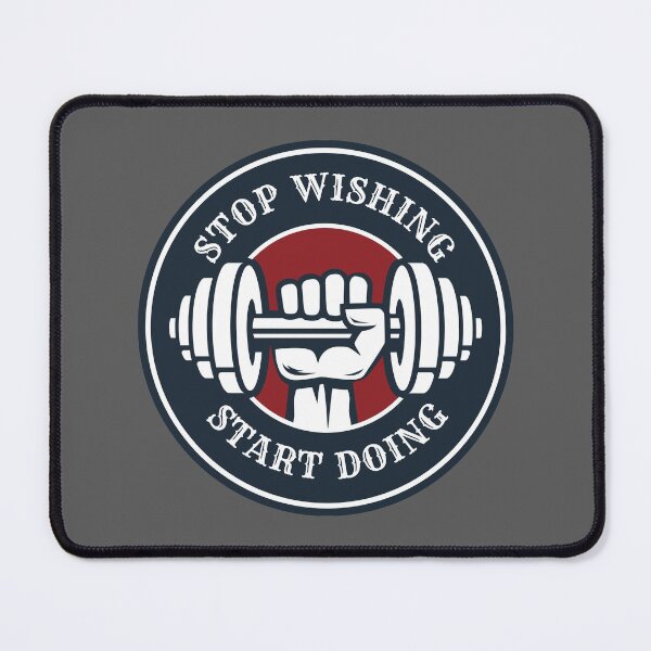 Item preview, Stop Wishing Start Doing - Motivational Gym designed and sold by motivationaltee.