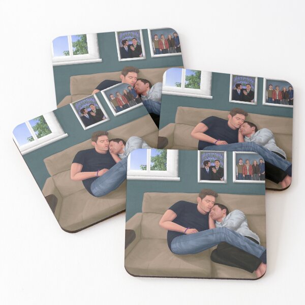 Item preview, Dean and Cas sleeping designed and sold by Sammy Pompeius.
