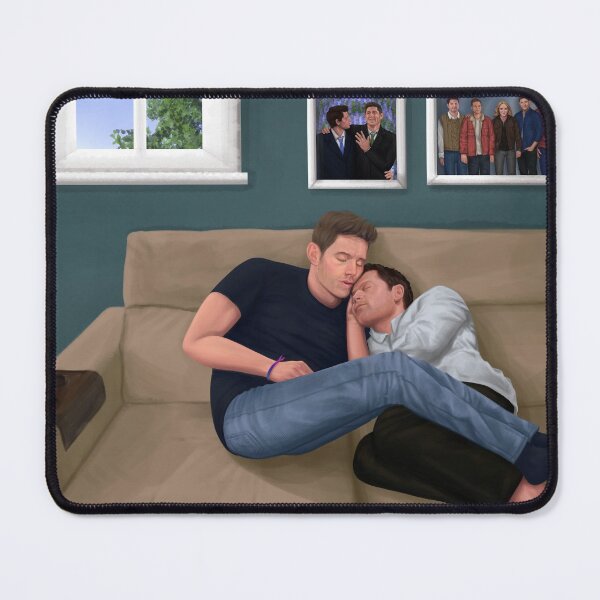 Item preview, Dean and Cas sleeping designed and sold by Sammy Pompeius.