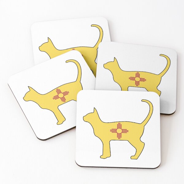Item preview, State of New Mexico Flag for Cat Lovers designed and sold by Gsallicat.