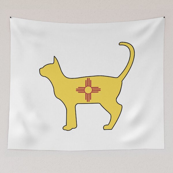 Item preview, State of New Mexico Flag for Cat Lovers designed and sold by Gsallicat.