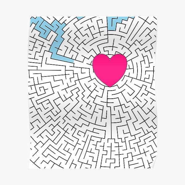 Mandala Heart Life A Wonderful Journey Art Print Poster Valentine Wedding Gift Mandala Heart Life A Wonderful Journey Art Print Poster Valentine Wedding Gift