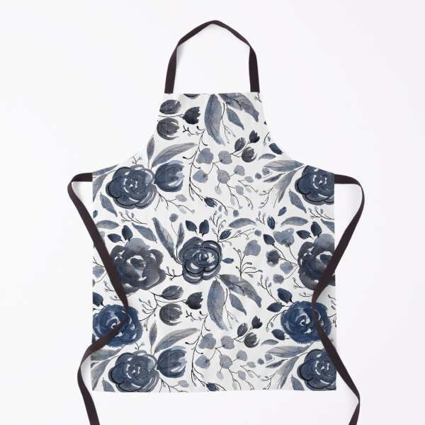 Item preview, Navy Blue and Black Floral Pattern designed and sold by Brigidmalloy.