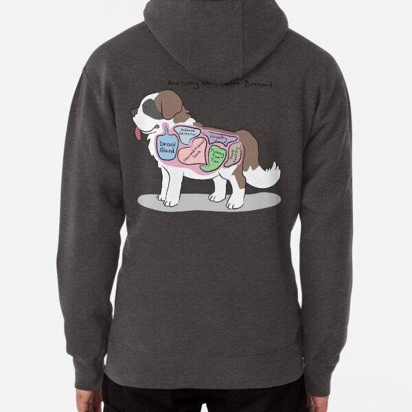 Anatomy of a Saint Bernard Pullover Hoodie
