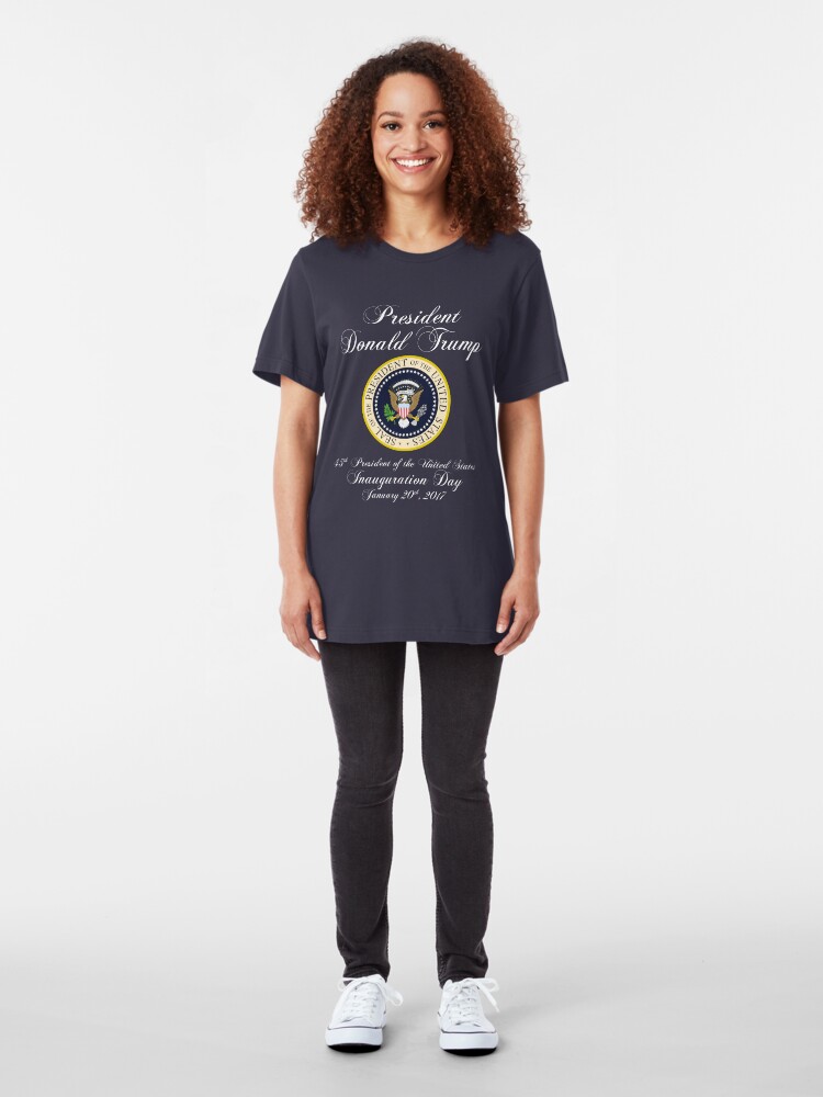 Alternate view of President Donald J. Trump Inauguration Day 2017 Slim Fit T-Shirt