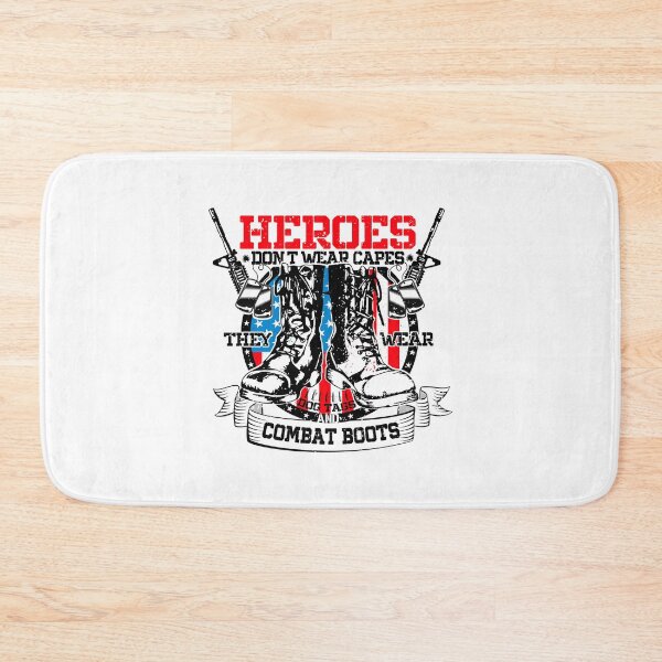 Item preview, Heroes Don't Wear Capes They Wear Dog Tags & Combat Boots  designed and sold by ZETTIF ⭐⭐⭐⭐⭐.