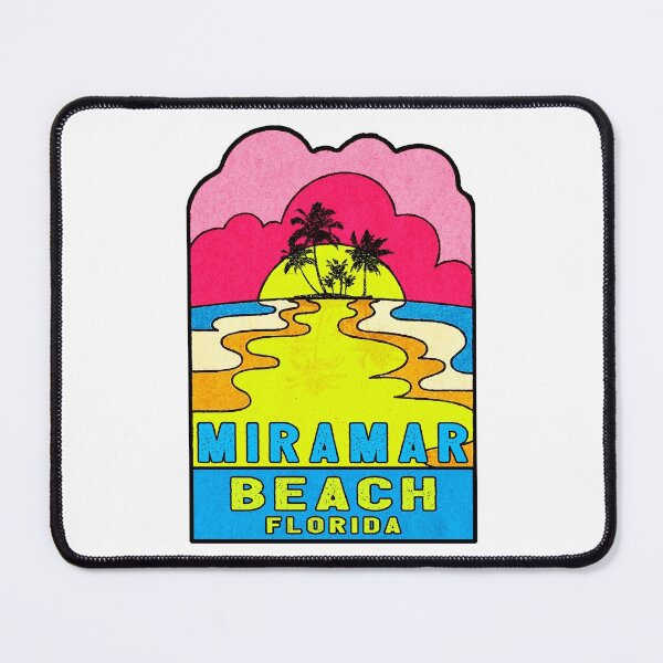Item preview, Miramar Beach Florida Groovy Sunset 70's Hippie Hippy Vintage FL designed and sold by DESTINATIONS DECAL DOS.