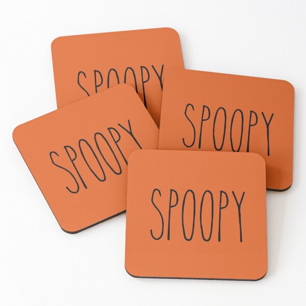 Item preview, Spoopy in Black on Autumn Orange designed and sold by SunnyKiwiCo.