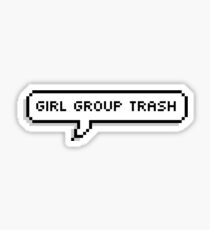Girl Group Trash Speech Bubble Sticker