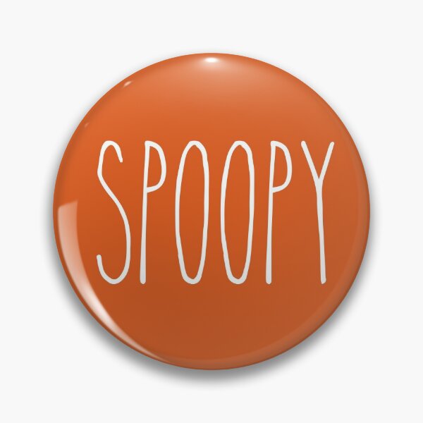 Item preview, Spoopy in White on Autumn Orange designed and sold by SunnyKiwiCo.