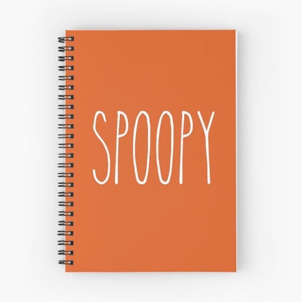 Item preview, Spoopy in White on Autumn Orange designed and sold by SunnyKiwiCo.