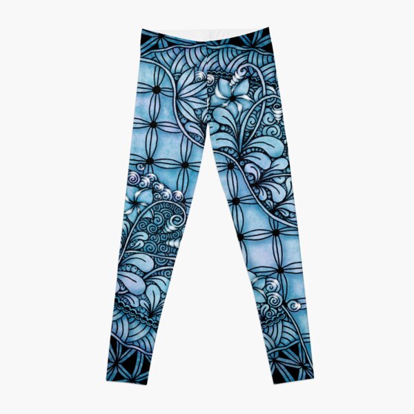 Fantasie_Black/Violet/Blue Leggings