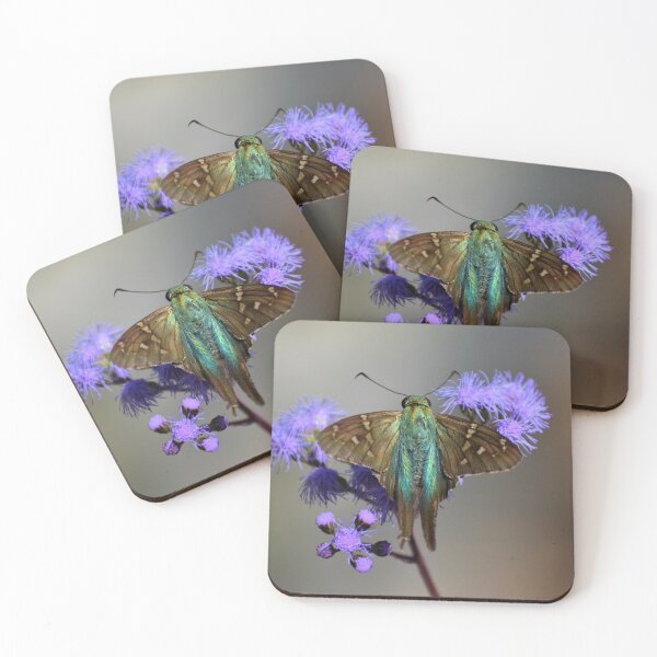 Item preview, Long tailed skipper on blue mistflower designed and sold by JanineEK.