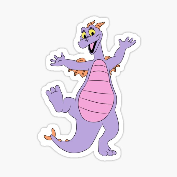 EPCOT Figment Sticker Dreamfinder Dragon Disney Flower and Garden