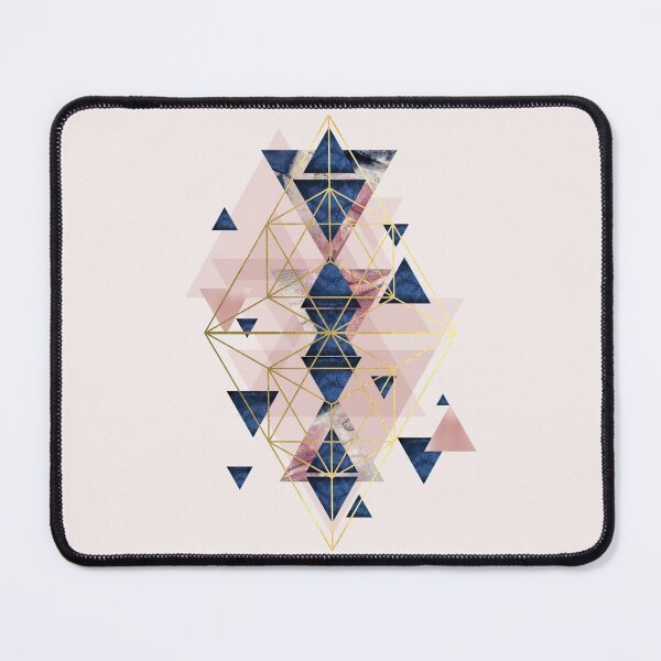 Item preview, Blush Pink and Navy Geometric designed and sold by UrbanEpiphany.