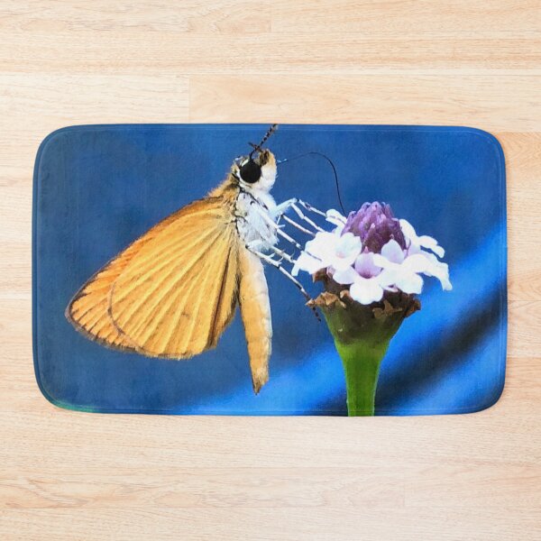 Item preview, Least skipper butterfly on frog fruit blossom designed and sold by JanineEK.