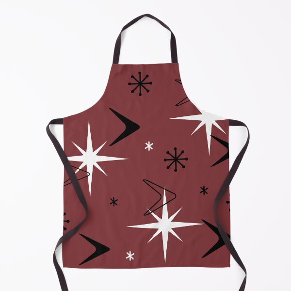 Item preview, Mid Century Modern Boomerangs Burgundy designed and sold by thepixelgarden.