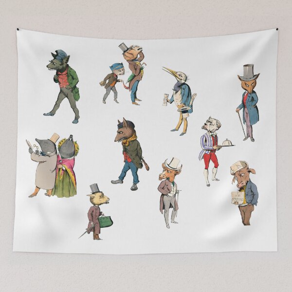 Item preview, Fancy Animal/People Illustrations (Anthropomorphic) designed and sold by SowCow.