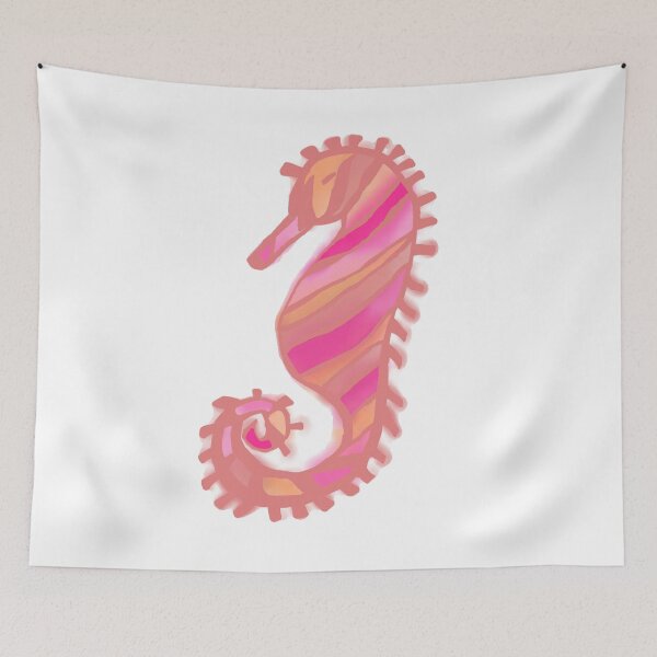 Item preview, Colorful Seahorse | Pinkish Fairytale Seahorse designed and sold by fairytalearrrt.