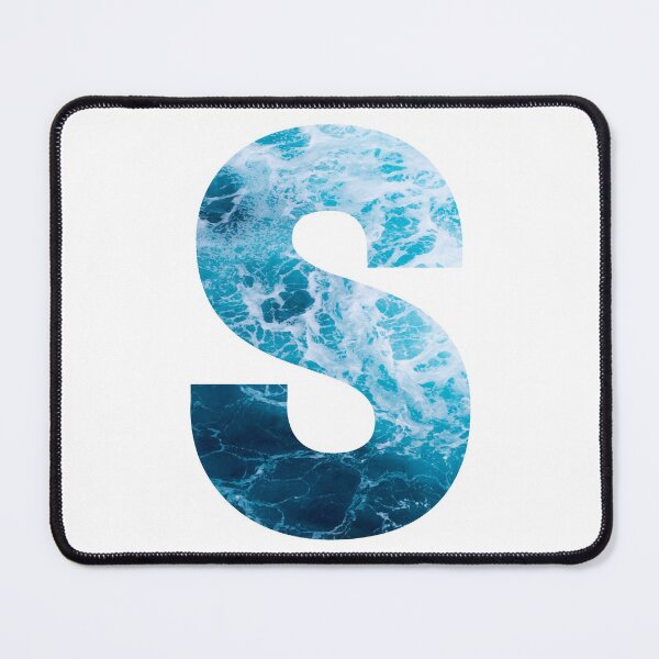 Item preview, Ocean Waves Letter S designed and sold by LiveAndGlow.