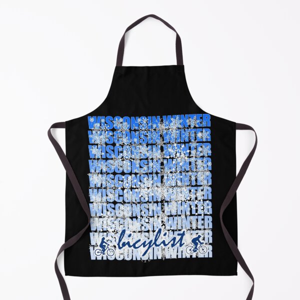 Item preview, Wisconsin Winter Bicyclist - Bike Riders designed and sold by artfulnotebook.