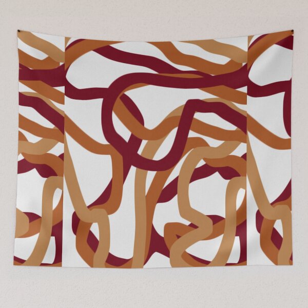 Item preview, Rope Abstract Swirl Brushstroke Line Art Painting Pattern designed and sold by hopecope.
