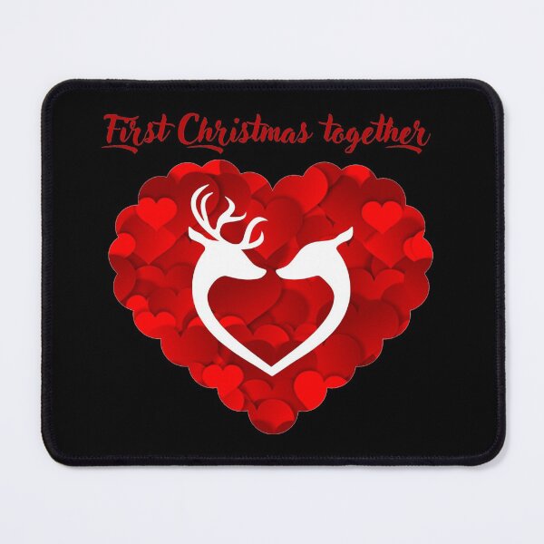 Item preview, First Christmas together -red heart designed and sold by Fitandstylish.