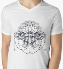 ornamental Lotus Men's V-Neck T-Shirt