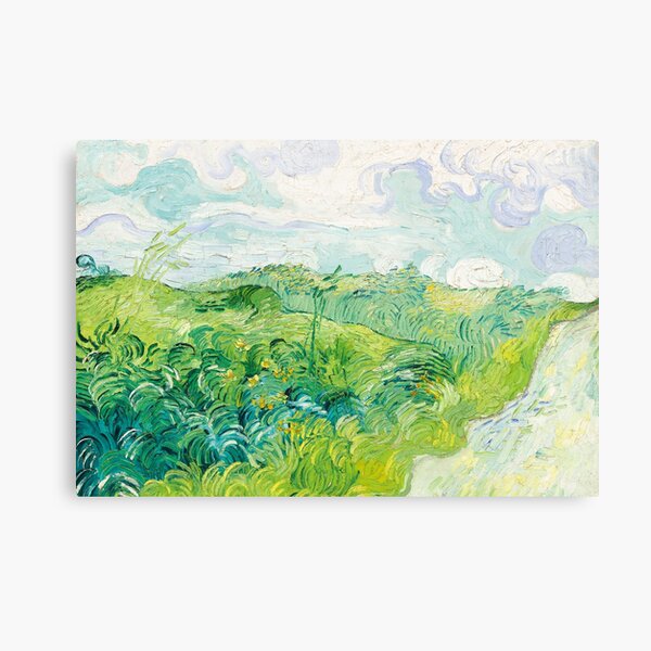 Green Wheat Fields, Auvers Canvas Print