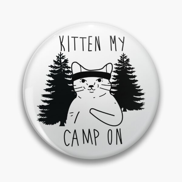 Item preview, Funny Kitten at Campsite designed and sold by rbtee8.