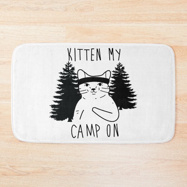Item preview, Funny Kitten at Campsite designed and sold by rbtee8.