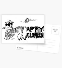 Halloween Skeleton Duck - Duck Logic Postcards