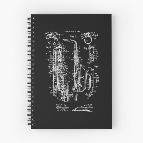 Item preview, Jazz Saxophone Vintage Patent Print 1915 designed and sold by RosaLillaPrints.