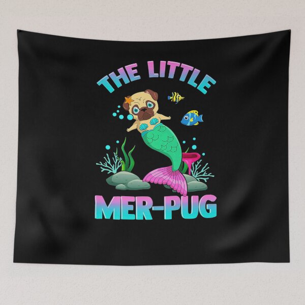 Item preview, Birthday Gifts Mermaid Pug Mer Pug Funny Quotes Humor Gift Idol Gifts Fot You designed and sold by Daronledner.