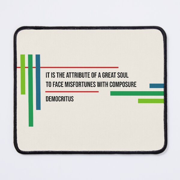 Item preview, Democritus Misfortunes Quote designed and sold by grphilosopher.