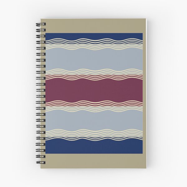 Item preview, Cherry Red grey and navy blue solid with yellowish stripes designed and sold by Marleeca.
