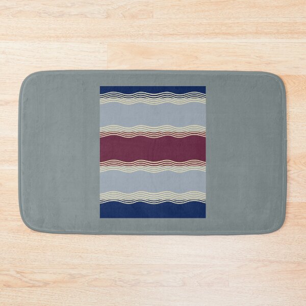 Item preview, Cherry Red grey and navy blue solid with yellowish stripes designed and sold by Marleeca.
