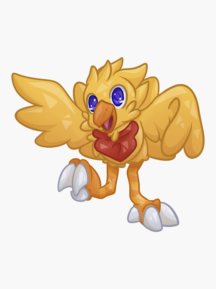 Cute Chocobo Sticker For Sale By Rawhimbo Redbubble