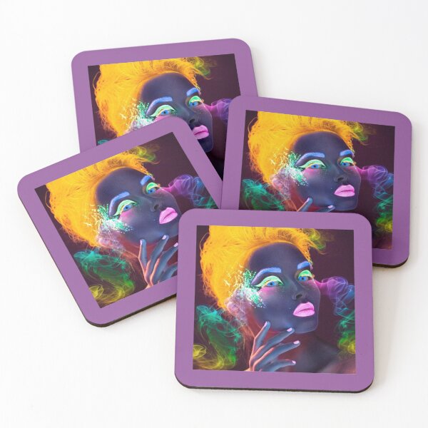 Item preview, Glow in the dark girl on flames mirage dolls designed and sold by Marleeca.