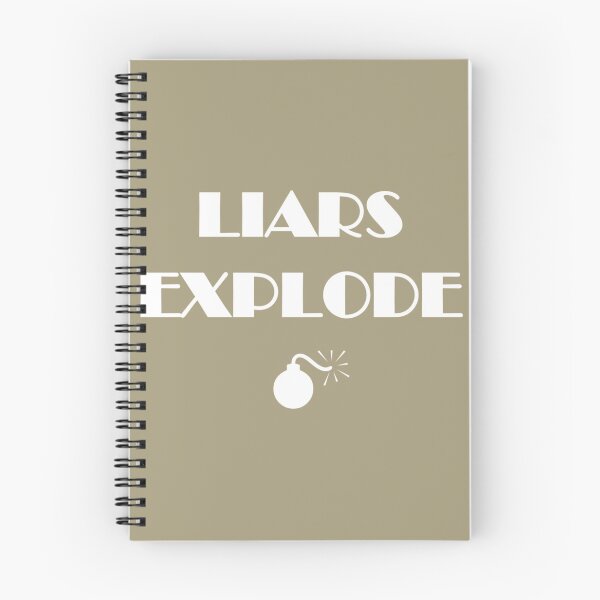 Item preview, Liars Explode Funny Sayings Quote Typography    designed and sold by Marleeca.