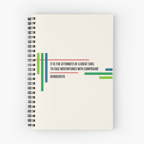Item preview, Democritus Misfortunes Quote designed and sold by grphilosopher.