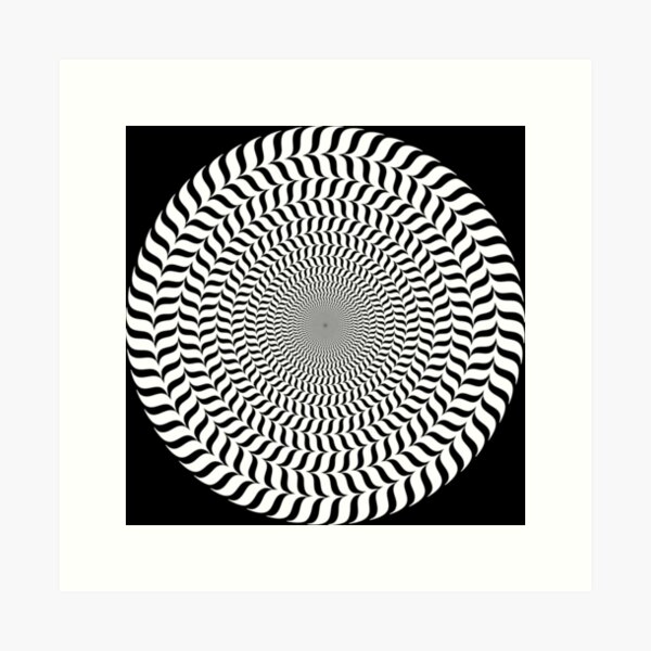 Psychedelic Hypnotic Visual Illusion Art Print