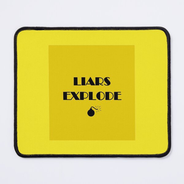 Item preview, Liars Explode Funny Sayings Quote Typography designed and sold by Marleeca.
