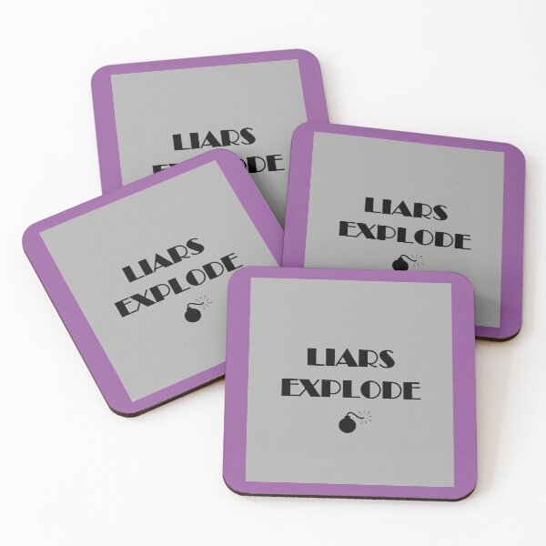 Item preview, Liars Explode Funny Sayings Quote Typography designed and sold by Marleeca.