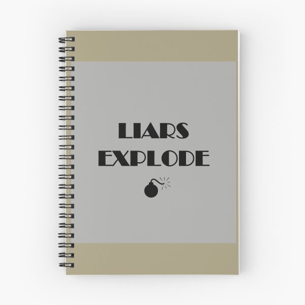 Item preview, Liars Explode Funny Sayings Quote Typography designed and sold by Marleeca.